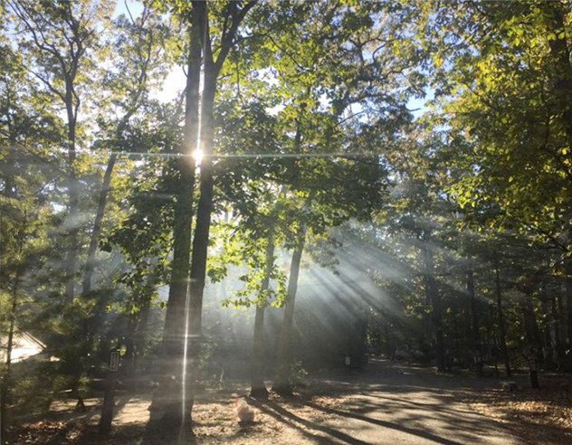 Whippoorwill Campground Site Sunset