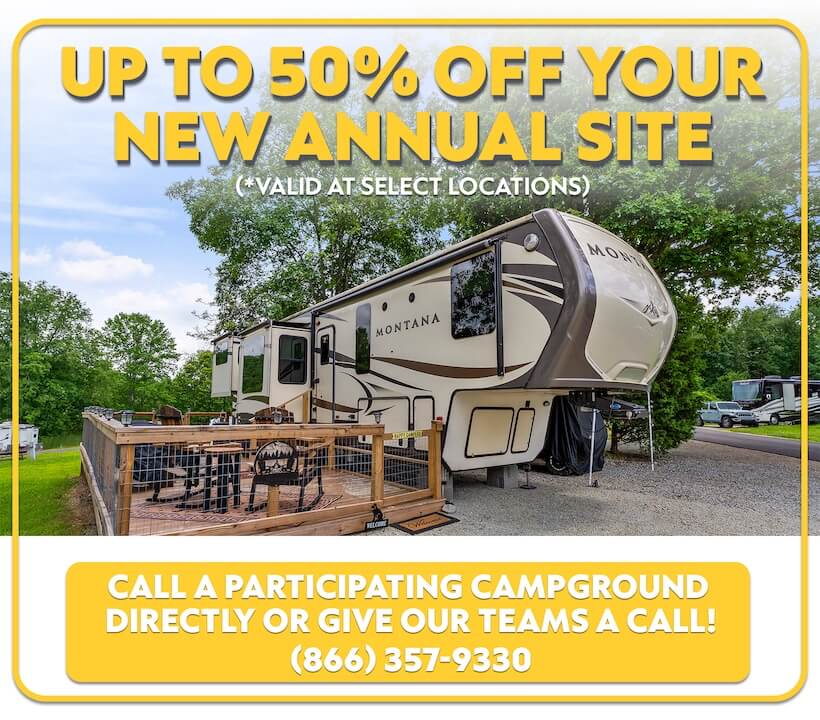Thousand Trails - Up To 50% Off Annual Sites!