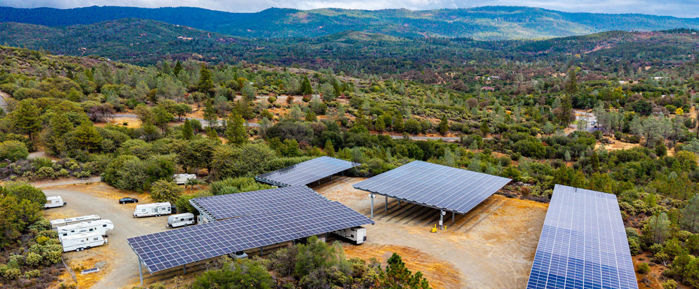 Wilderness Lakes Solar RV Covered Storage