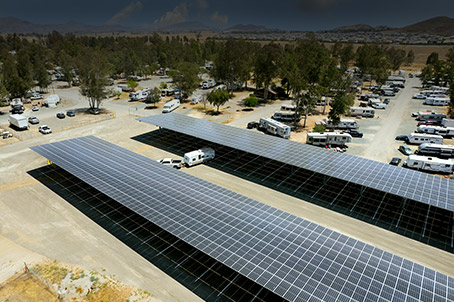 Wilderness Lakes Solar RV Covered Storage